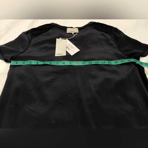 Phillip Lim Overlapped Side Seam T-shirt with Embellishment Women Size M - Picture 7 of 13